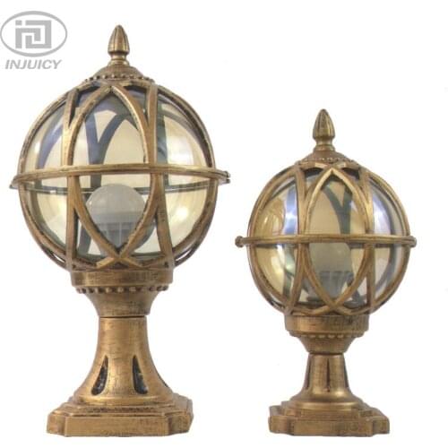 European Outdoor Waterproof Wall Column Lights Park Hotel Courtyard Wall Light Circular LED Outdoor Lamp