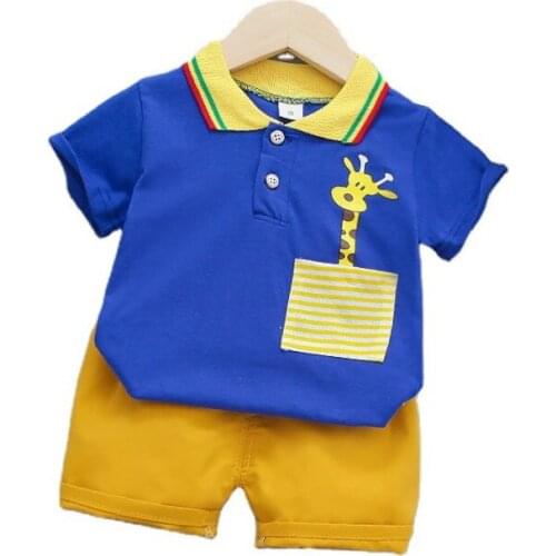 Fashion Children Clothes Summer Baby Girls Clothing Boys Cotton T-Shirt Shorts 2Pcs/sets Toddler Casual Costume Kids Tracksuits
