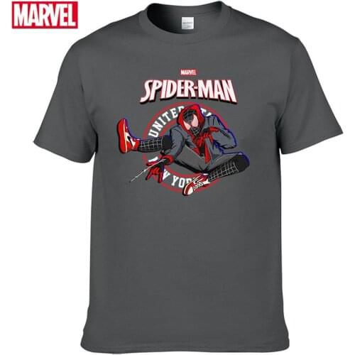 Marvel The Avengers spiderman t shirt Comfortable Breathable 100% cotton Fashion clothes for teens Summer Tops Mens shirts #64