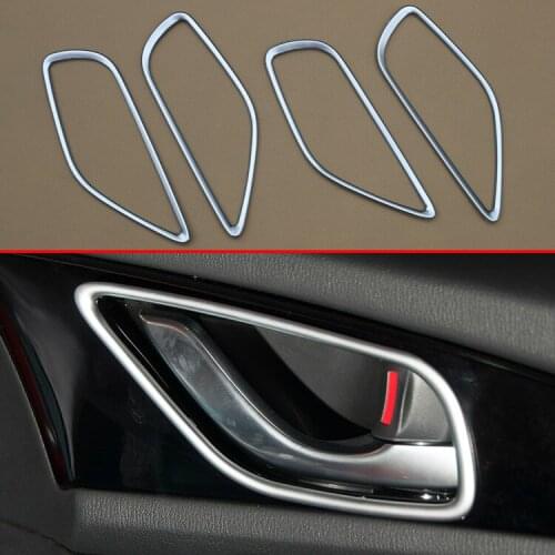 ABS Chrome Parts Fit For Mazda 3 2014 2015 2016 2017 Interior Door Handle Cover Trim Frame Decoration Accessories