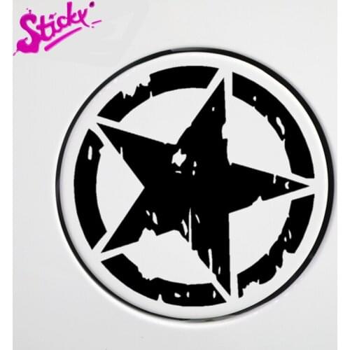 STICKY Star Car Stickers Cool Funny Creative Decoration For Bicycle Motorcycle Accessories Laptop Helmet Trunk Wall