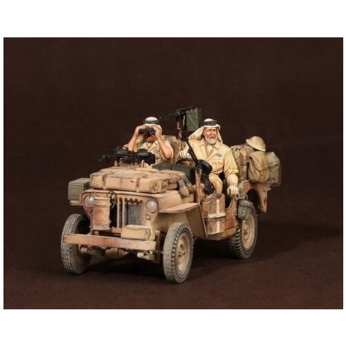 1/35 North Africa Crew (2 figures) NOT HAVE CAR Resin Model Miniature figure Unassembly Unpainted