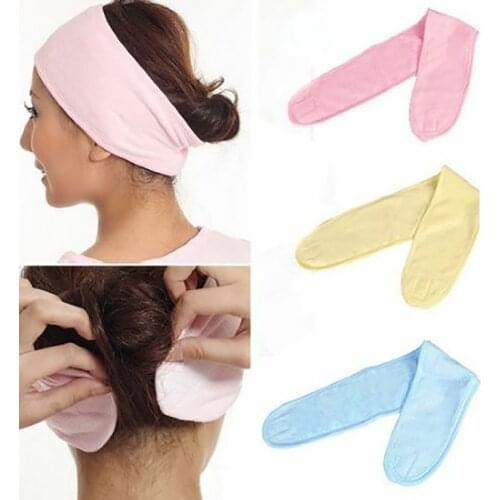 Makeup Hairband Salon Facial Spa Towel Head Band Sweat Hairband Head Sports Wrap Non-slip Adjustable Fabric Shower Bath Towel