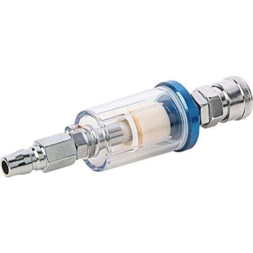 Water Oil Separator Male and Female Thread Spray Gun Filters Air Compressor Fitting for Filtering Oil and Water Dust LX0C