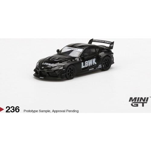MINI GT 1:64 LBWK LB WORKS Toyota GR Supra Glossy Black & Matt Black CHINA EXCLUSIVE LHD/RHD Diecast Model Car
