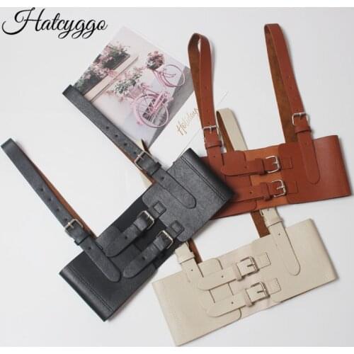 HATCYGGO Womens Sexy Elastic Garter Belt Cage Sculpting Harness Waist Adjustable Suspender Straps Slim Body Jewelry Waistband