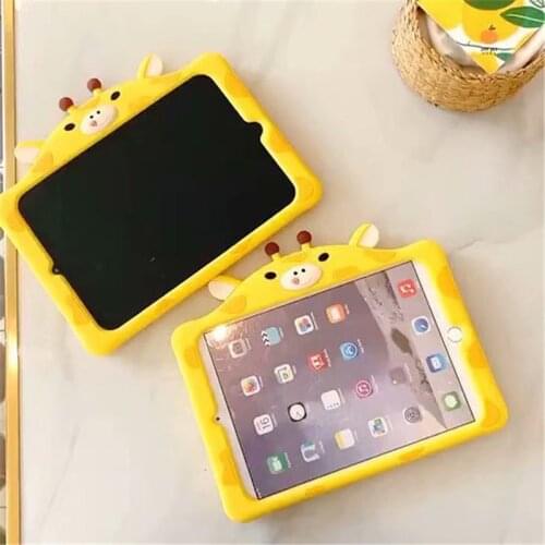 Cartoon soft silicone tablet Case for iPad Pro 11 9.7 10.2 10.5 inch 2017 2018 mini 12345 Air 123 Childrens Shockproof shell
