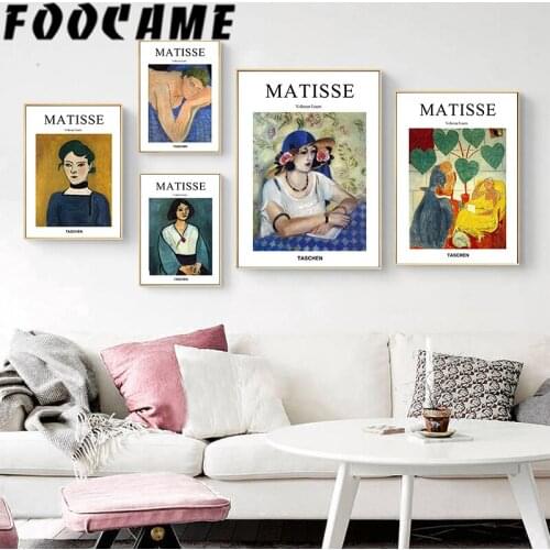 Wall Art Canvas Abstract European Woman Oil Painting Henry Matisse Living Room Bedroom Decoration Posters and Prints Pictures