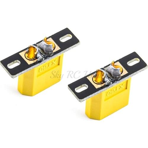 2PCS XT60 PCB Welding Board Plate Fixed Seat XT60 Male Connector Holder PCB for DIY FPV Multicopter Racing Drone