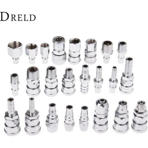 Pneumatic Fittings Female Male Air Line Hose Compressor Fitting Connector Quick Release Coupler Set Pneumatic Parts