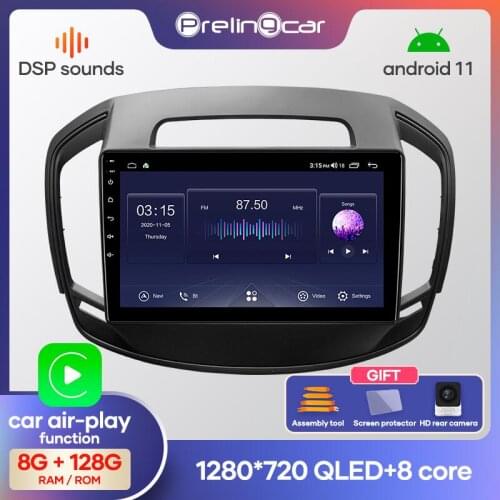 Prelingcar Android 10.0 Car multimedia navigation GPS DVD player For Opel Insignia 2014-2016 years IPS screen Radio stereo