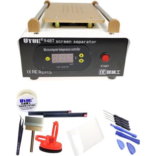 Split Screen Separator Machine Built-in Vacuum Pump Phone Heating Platform UYUE 948T 7 Inch Mobile Phone Screen Splitter