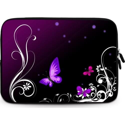 Purple Butterfly Sleeve Bag Laptop for Laptop 12 13 13.3 14 15.6" Men Notebook Bag Case for Xiaomi Air HP Dell Macbook Air Pro