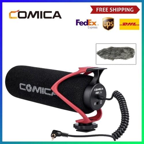Comica CVM-V30 LITE Video Microphone Condenser Volgging Recording Mic For Canon Nikon Fuji DSLR Camera Microphone For Smartphone
