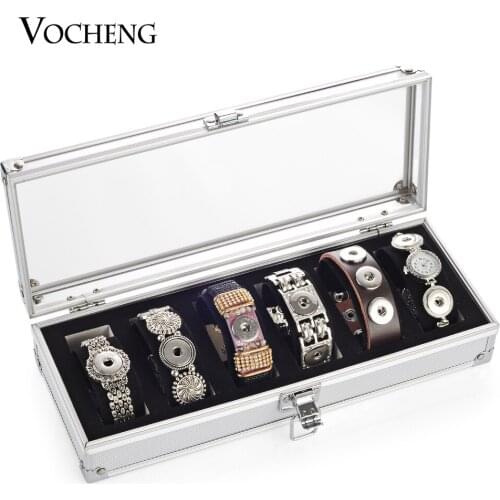 Vocheng Aluminium Alloy Bracelets Display Case Rectangle Jewelry Box Gift For Women NN-429