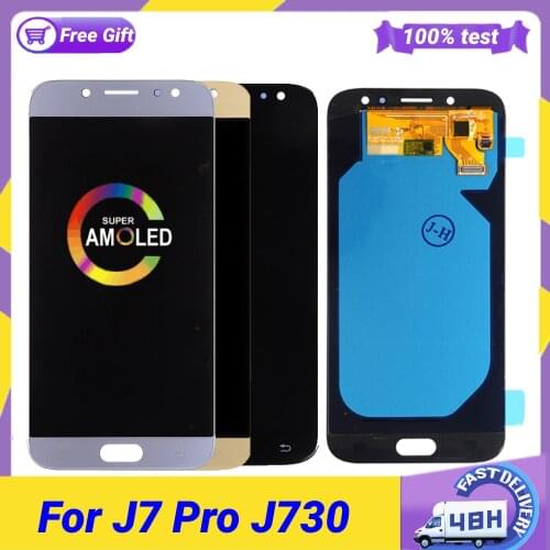 Super Amoled LCD For Samsung Galaxy J7 Pro 2017 J730 J730F J730GM/DS J730G/DS LCD Display and Touch Screen Digitizer Assembly