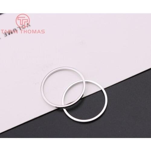 100PCS 14MM wire thinkness 0.8-1MM,height 1MM Antique Silver Brass Round Closed Rings Diy Jewelry Findings Accessories