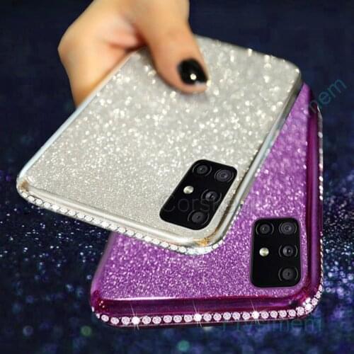 Diamond Glitter Case for Samsung Galaxy A52 A12 A42 A72 A21S A31 M21 M21S M31 M31S A41 A51 A71 S20 FE S21 Plus M12 A22 A32 5G