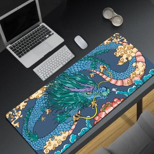 Chinese Dragon Custom Kawaii Large Mousepad Desk Laptop Pad Table Protector Big Mat for Mice Gaming Accessories Mouse Pad XXL