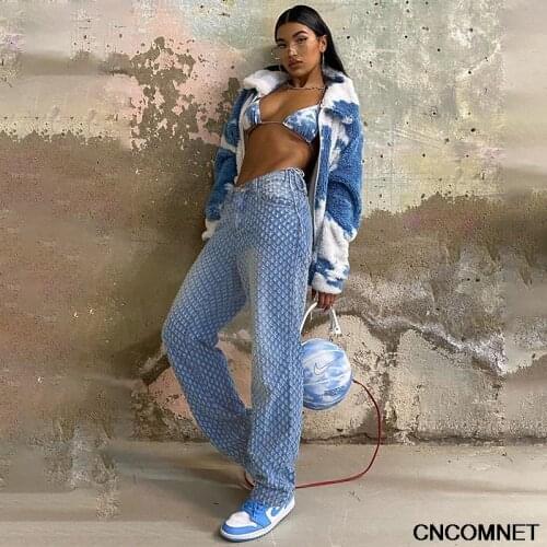CNCOMNET Women's Straight Jeans