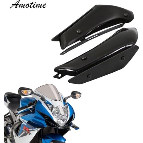 For SUZUKI GSXR600 GSXR750 GSXR 600 GSXR 750Motorcycle Fairing Parts Aerodynamic Wing Kit Fixed Winglet Fairing Wing