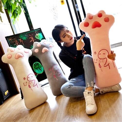 Fancytrader Lovely Plush Cat Paw Pillow Toy Big Stuffed Soft Animals Cushion Doll 70cm Gifts for Children and Adult