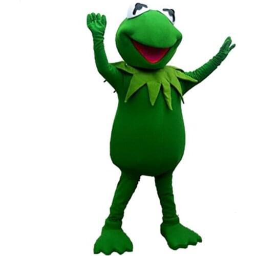 Hot Sale Kermit Frog cartoon Mascot Costume adult size halloween christmas easter carvinal party costume outfit customized