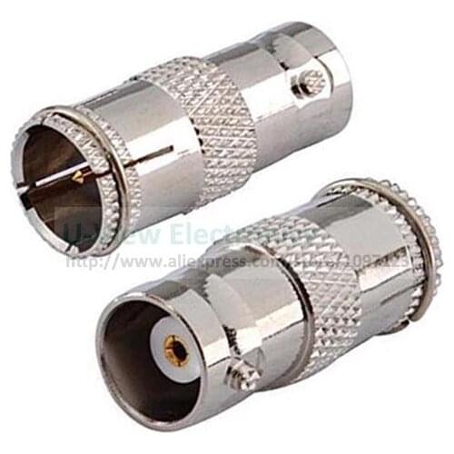 NCHTEK Copper F Quick Male RF Plug to BNC Female Jack For CCTV Coaxial Cable Adapters/High Quality/Free DHL Shipping/300PCS