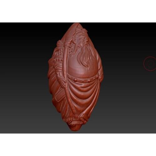 New 3D model relief stl format for CNC Circular engravure The Lost Bladesman STL