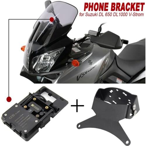 NEW Motorcycle For SUZUKI V-strom 650 DL 650 Vstrom Bracket Mount Smartphone GPS Holder Navigation Bracket 2004-2011 2010 2009