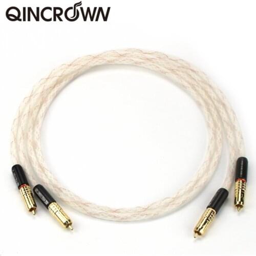 A Pair of Taralabs RSC Vector RCA Audio 8n Silver Interconnect Cable Signal Cable CD Audio Cable Gold Plated RCA Cable