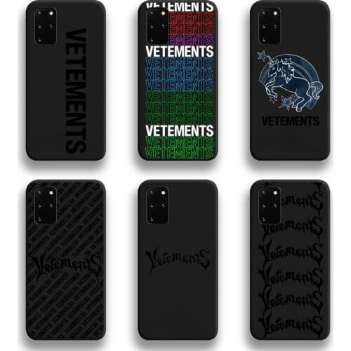Luxury Design Brand Vetements Phone Case For Samsung Galaxy S21 Plus Ultra S20 FE M11 S8 S9 plus S10 5G lite 2020