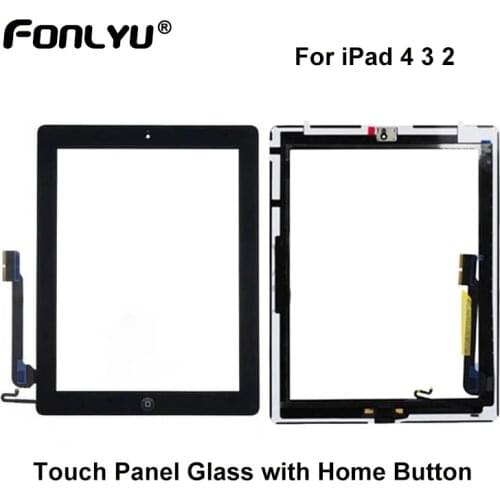 Touch Screen For iPad 3 4 2 A1416 A1430 A1403 A1458 A1459 A1460 A1395 A1396 A1397 Digitizer Sensor Glass Panel With Home Button