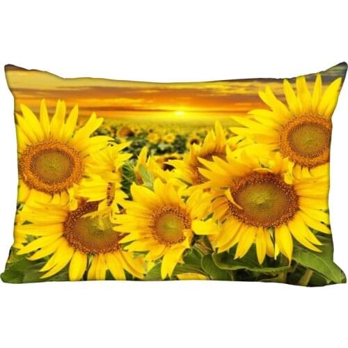 ShunQian Sunflower Pillow Case High Quality New Years Pillowcase Wedding Decorative Pillow Cover Gift For Children