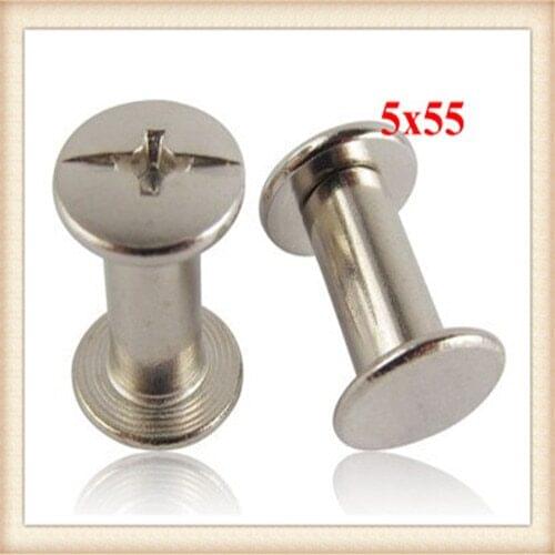 Steel with zinc plated 5*55mm post screw