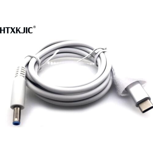 USB Type C PD Power Adapter Converter to 4.5*3.0 Dc Plug Charging Cable Cord for HP Stream 11 13 14 Split 13 x2 Laptop Charger