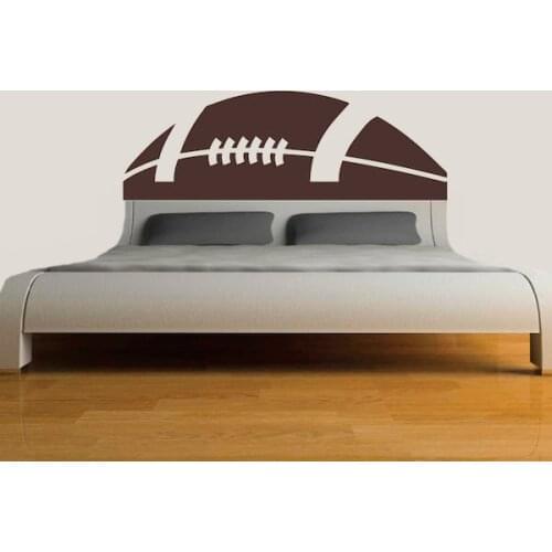 Football Headboard Wall Decal Vinyl Boys Rooms Wall Stickers Amercan Football Sports Home Decor Modern Design Art Mural DecalSY2