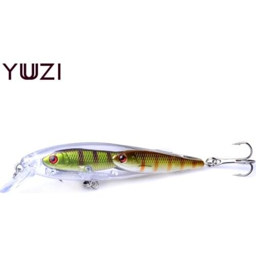 YUZI 1PCS 9cm 10g Multiple Baitfish Fishing Lure Fish Group Baits Hard Swimbait Glass Minnow