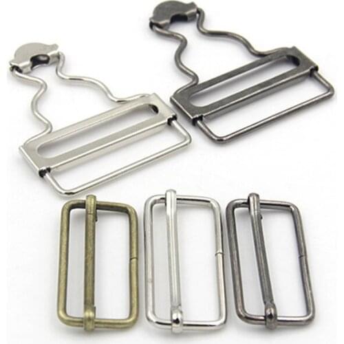 2pcs/set Jeans Suspenders Buckle Fastener Rivets Denim Bib Sewing Accessories Button Suspenders Buckle Gourd Fastener Rivets