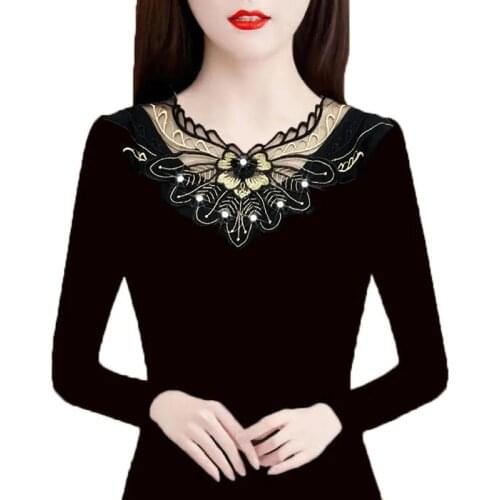 2021 Women Blouse Spring Summer Lace Blouses Korean Long Sleeve Top Fashion Shirts Blusas Roupa Feminina Office Lady Tops Shirt