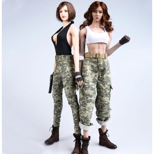 1/6 Scale Camouflage Clothing Set Model Outdoor Clothes Model Vest T-shirt Trousers For 12" Action Figure Accessories TYM039