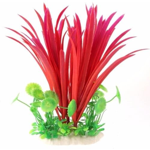 1Pcs PVC Fish Tank Aquarium Decor Green Artificial Plastic Underwater Grass Plants aquarium accessories Decoration for aquarium