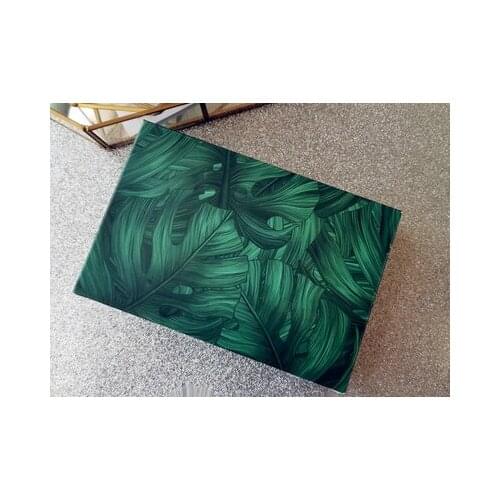 100pcs/Lot Green Leaf paper box