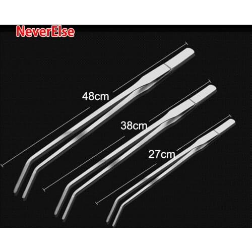 Aquarium Tank Tools Kit Fish Tank Aquatic Plants Antiskid Long Tweezers Stainless Steel Maintenance Tool Double Elbow Non-slip