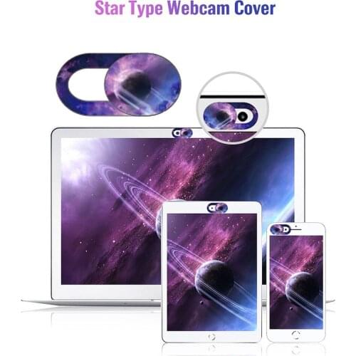 3/6pcs Starry Sky Pattern WebCam Camera Cover Laptop Stickers for Laptops Macbook Smart Phone Privacy Protection Slider Sticker