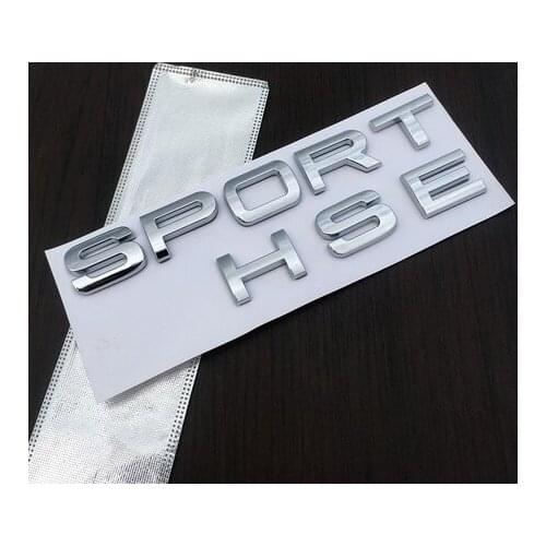 3D Silver Sport Hse Custom Auto Fender Emblem Trunk Badge Decal Sticker Car Accessories