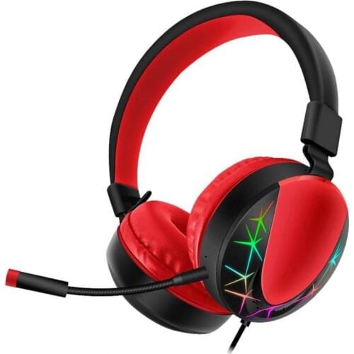50% Off AKZ-021 Headset Wired RGB Luminous Retractable Dynamic Headphone for Gaming