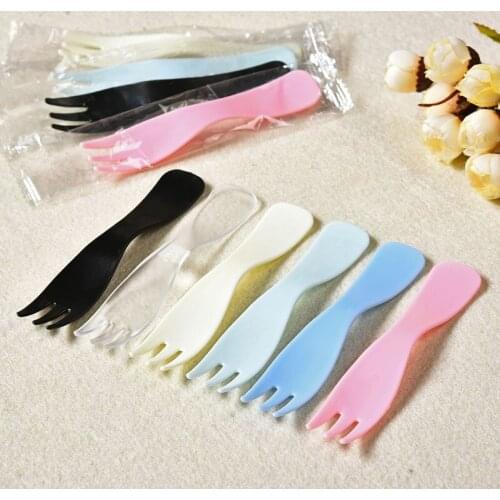 5000pcs Mini Disposable Forks For Party BBQ Sticks Picks Skewer Set Home Dining Plastic Food Cake Fruit Fork NO199