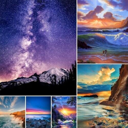 5D Diamond Painting Landscape Rhinestone Picture Full Square/Round DIY Full Diamond Embroidery Gift Mosaic Home Decoration Kit