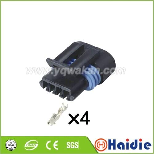 Free shipping 5sets 4pin intake pressure sensor plug connector Proton Savvy 1.2L D4F Oxygen Sensor O2 connector 12162190